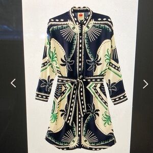 Farm Rio Mystic Scarf Chemise Dress